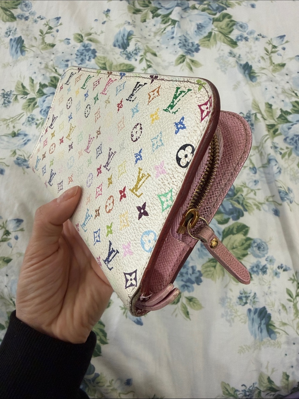 Louis Vuitton White Multicolor Monogram Zip Around Wallet - Picture 10 of 10
